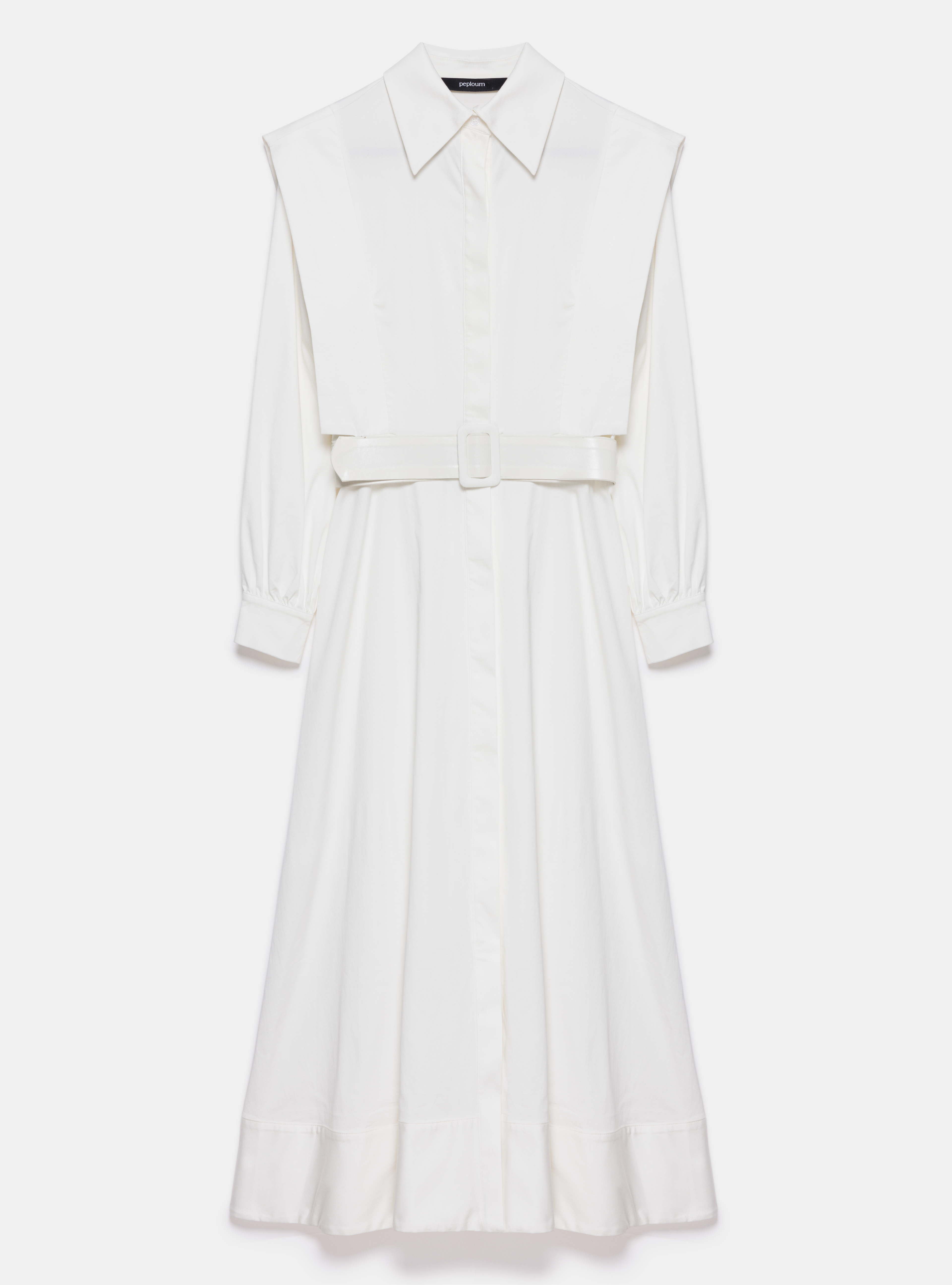 White Belted Maxi Dress - Store WF