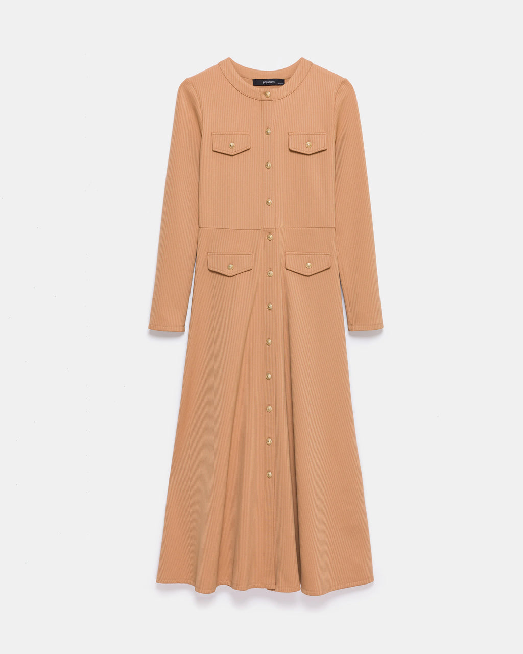 Signature Knit Dress with Gold Button - Store WF