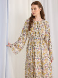 Etro Pirinted Gold Lurex Detailed Maxi Dress - Store WF