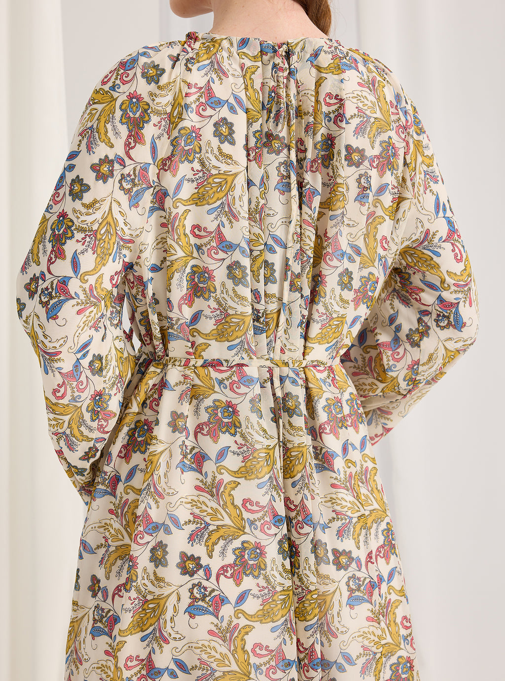 Etro Pirinted Gold Lurex Detailed Maxi Dress - Store WF