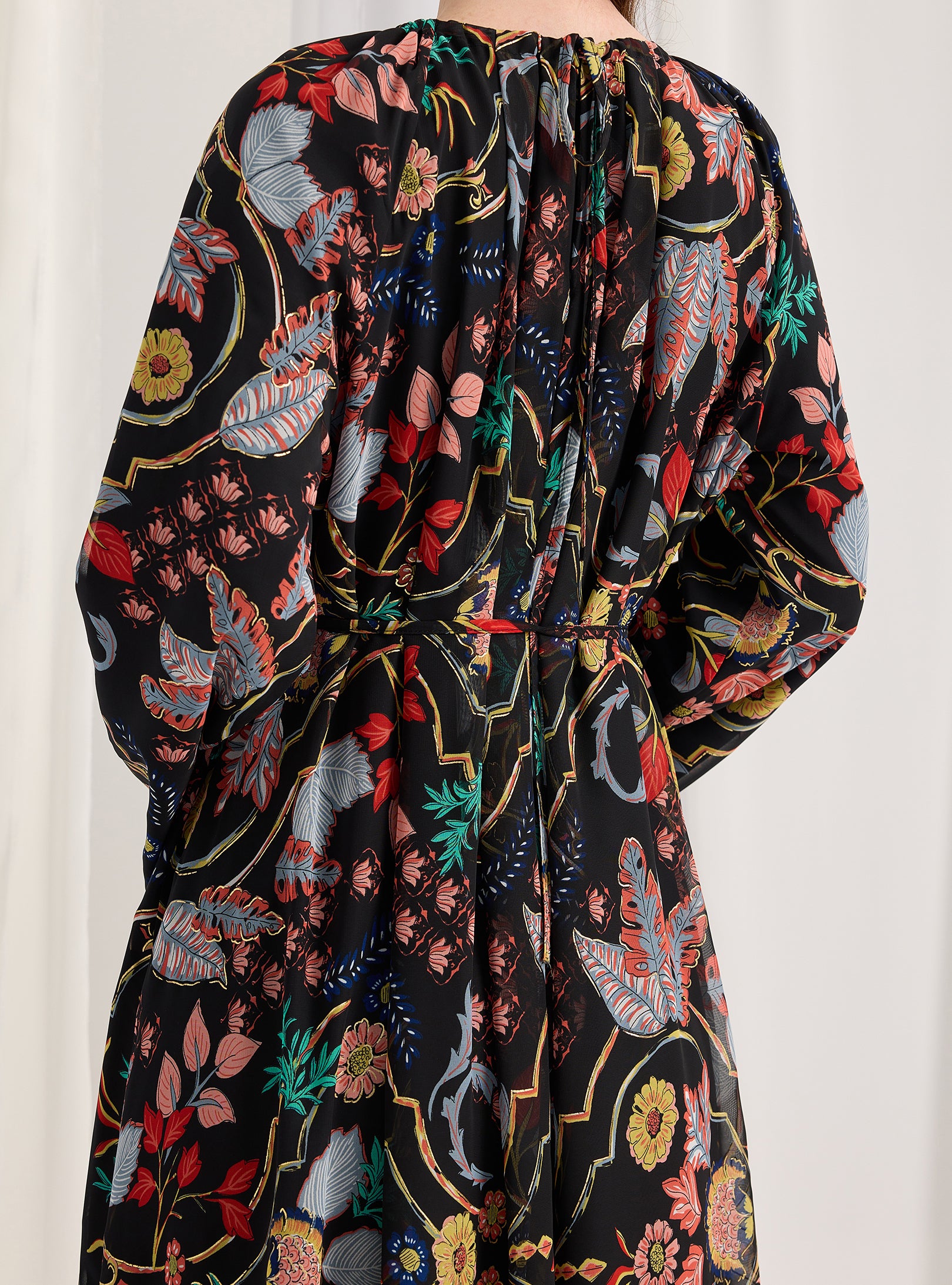 Black Gold Lurex Detailed Maxi Dress - Store WF