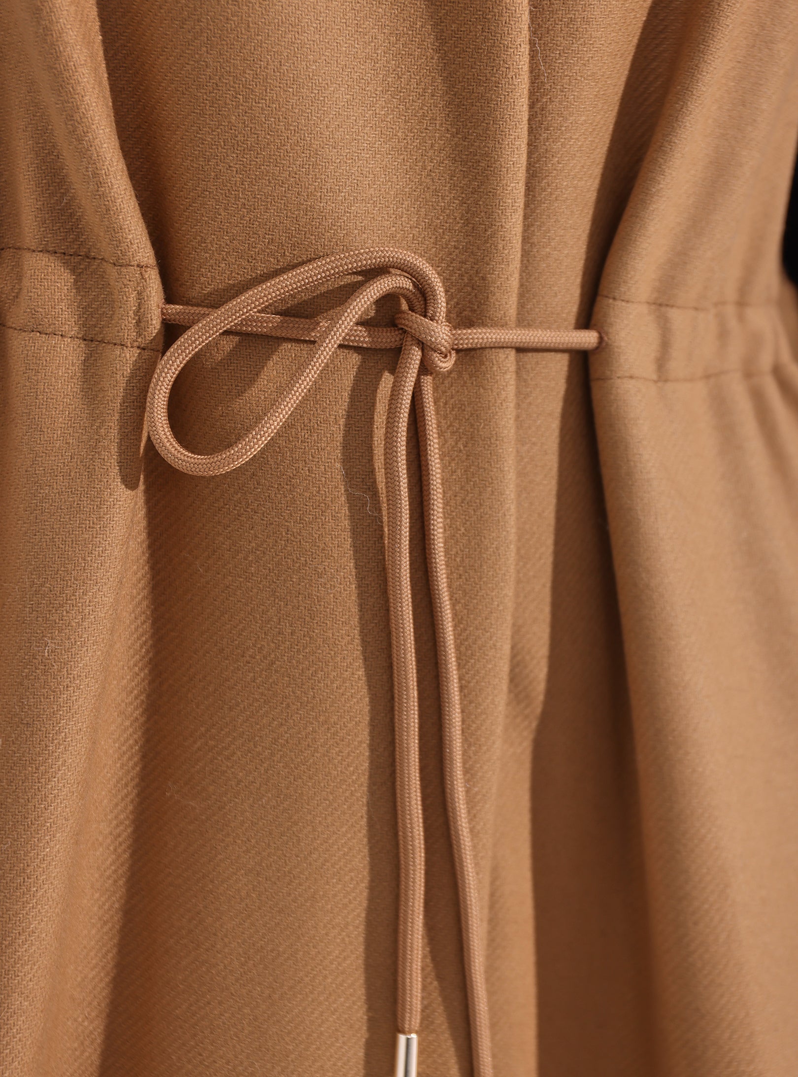 Suni Kürk Detaylı Deve Tüyü Yünü Yelek ve Şal