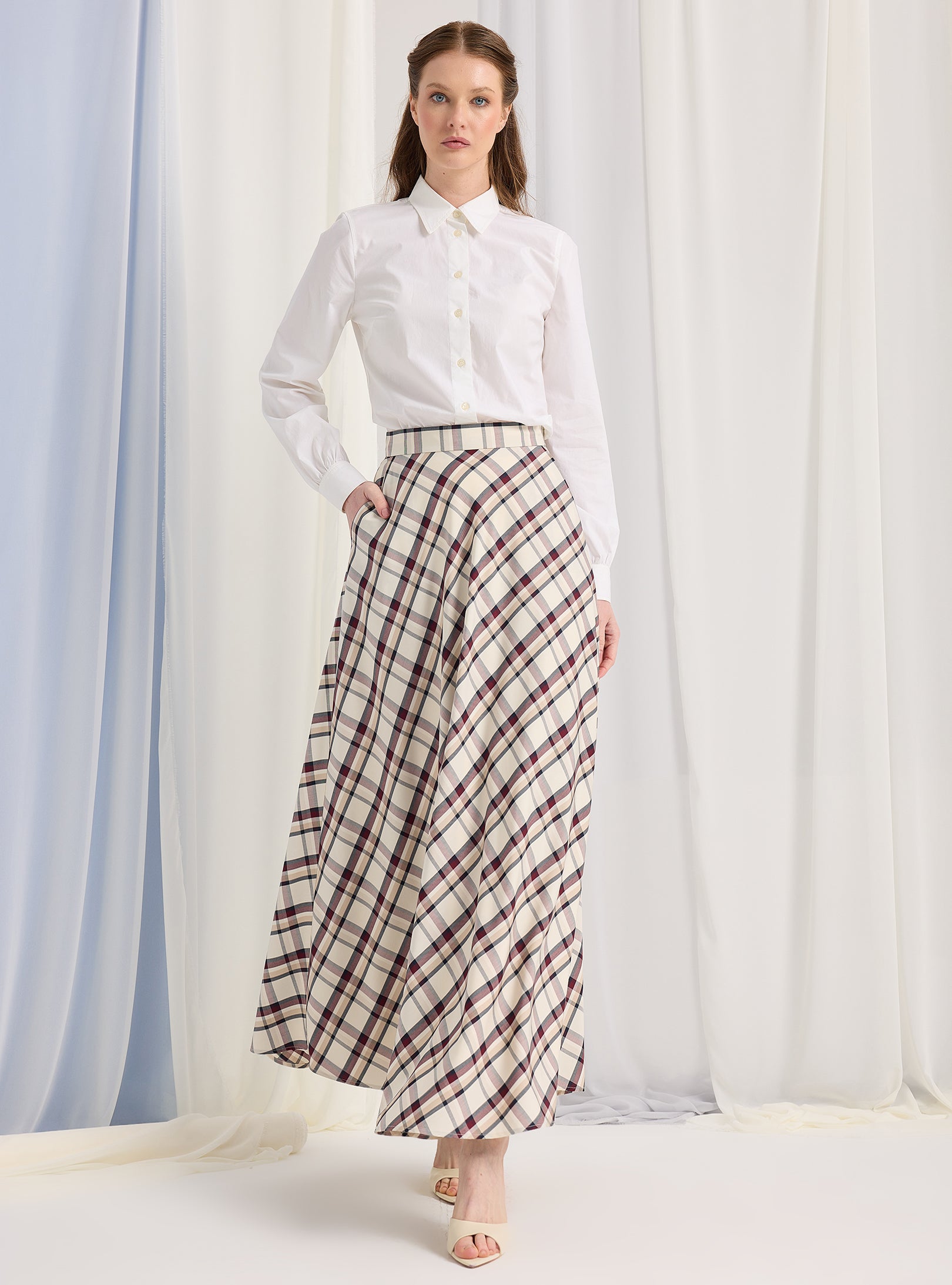 Check Maxi Skirt - Store WF