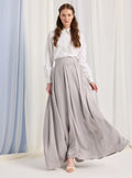 Silver Gray Maxi Skirt - Store WF