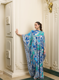 Multi Colour Printed Kaftan with Scarf Set - Store WF