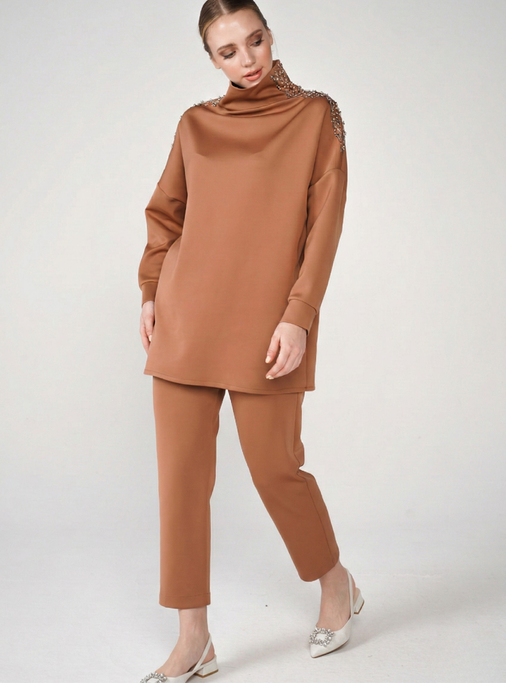 Taba High Neck Scuba Tracksuit Set - Store WF