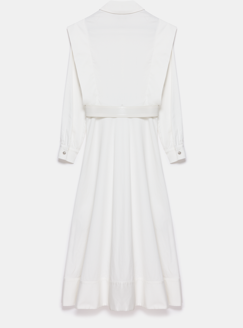 White Belted Maxi Dress - Store WF
