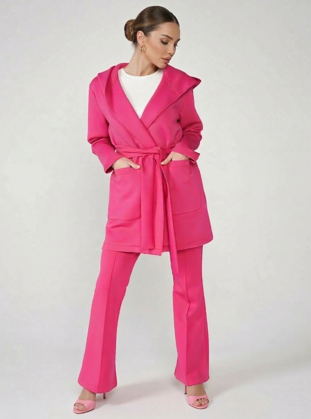 Pink Scuba Jacket & Pant Set - Store WF