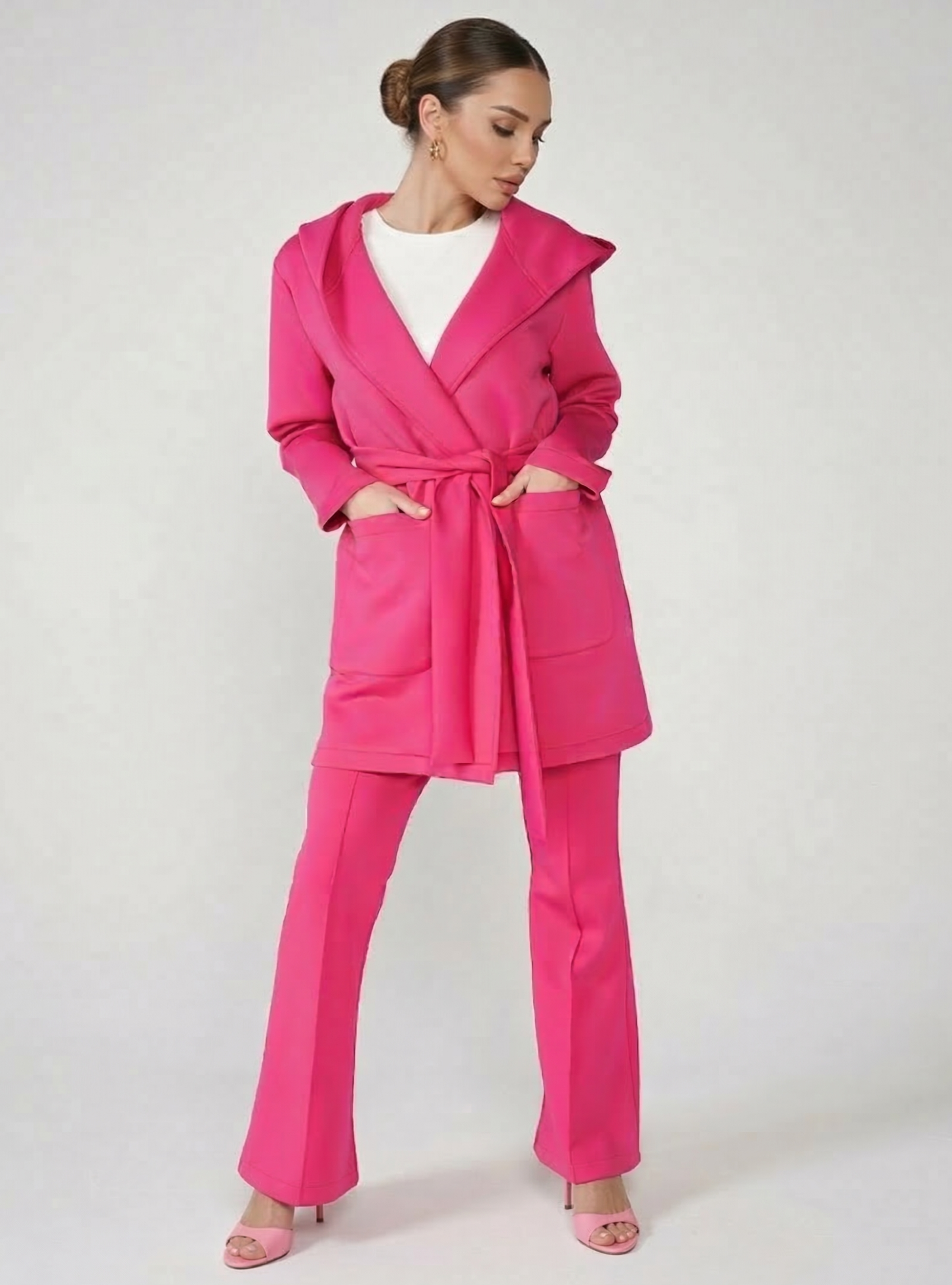 Pink Scuba Jacket & Pant Set - Store WF